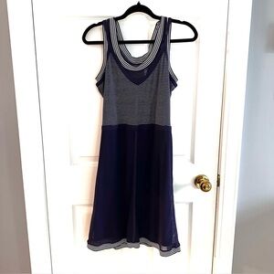 SANDWICH Tennis Style Dress Blue & White Size M